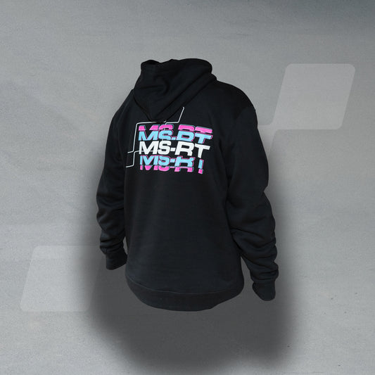 MS-RT Split Logo Hoodie (Pink & Blue)
