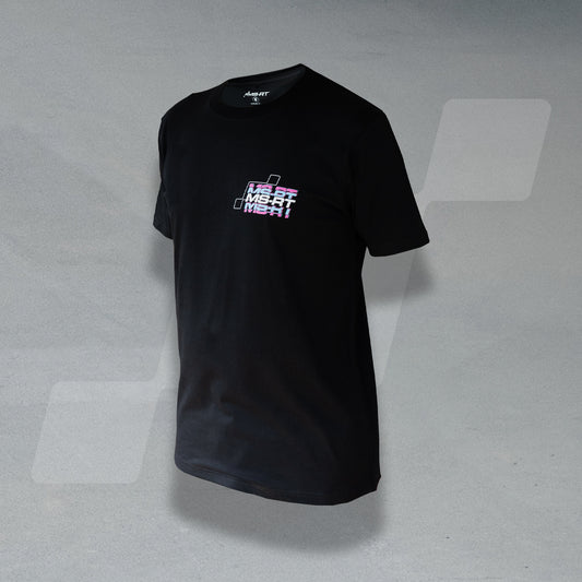 MS-RT Split Logo T-Shirt (Pink & Blue)